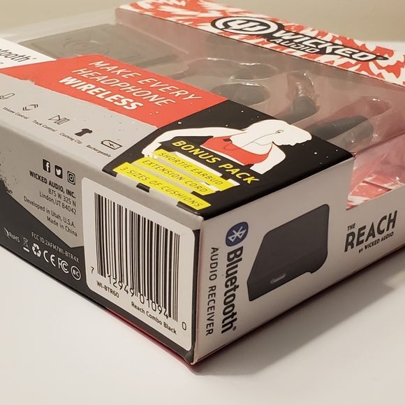 The Reach by Wicked Audio - Bluetooth Audio Receiver - Bonus Pack WI-BTR60 - Picture 3 of 11